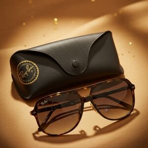Ray-Ban BILL Tortoise Shell Sunglasses with Black Case